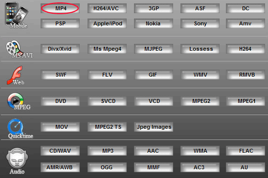 Step2:Convert SVCD to MP4